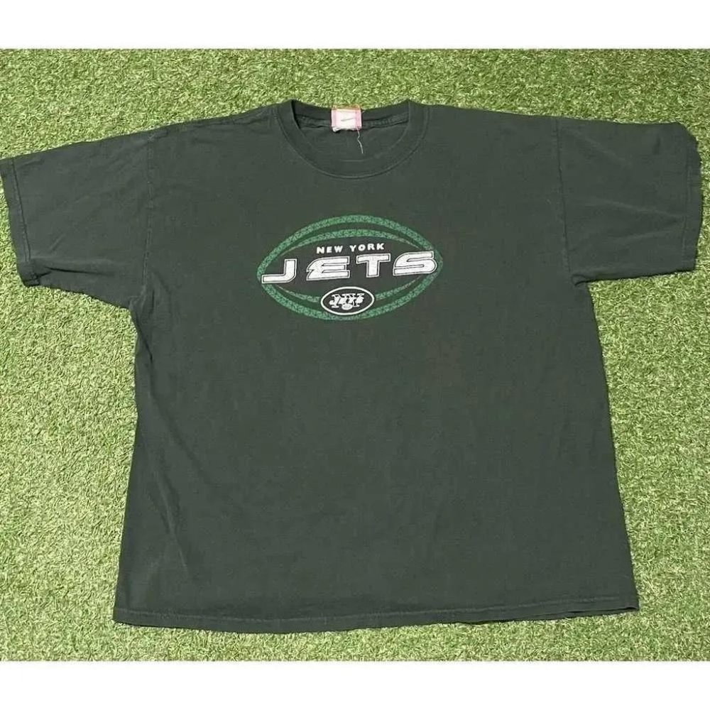 NFL Vintage New York Jets NY T-Shirt NFL Y2K XL X-Large Tee 00s